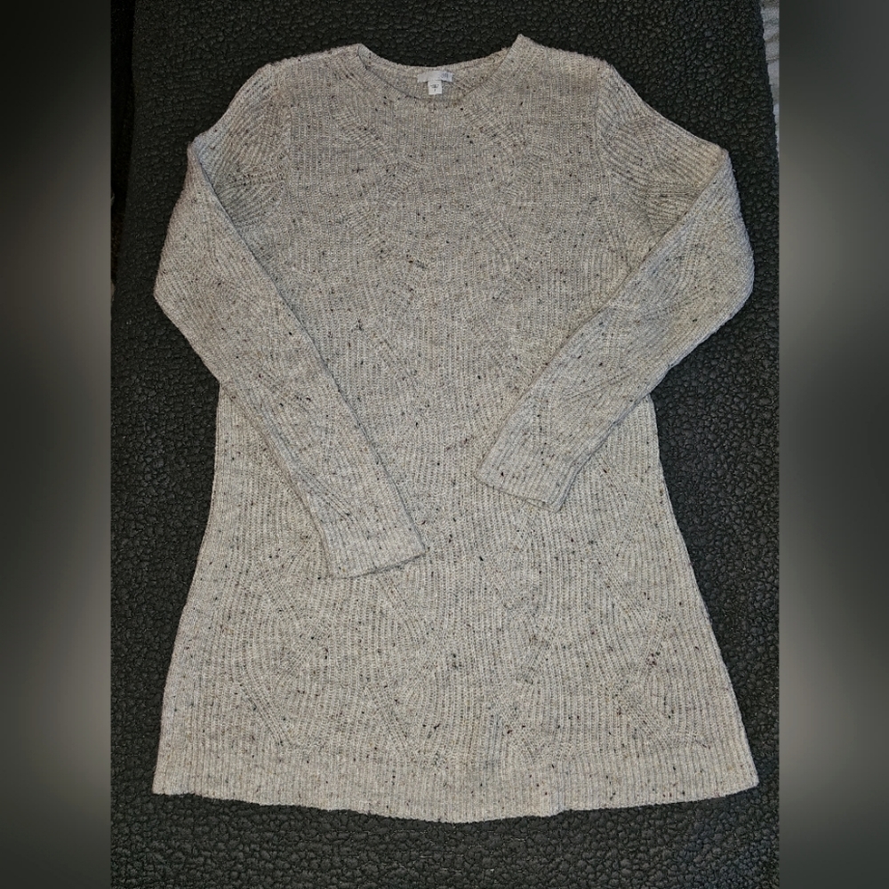 J.Jill sweater Donegal multi-colored flecks cream colored lightweight size small